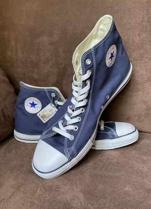 Converse кеди 34 см великий розмір сині нові батал