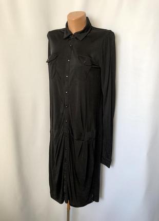 Diesel черное платье с заниженной талией платье рубашка