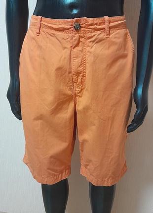 Яркие хлопковые шорты оранжевого цвета tommy hilfiger made in ...