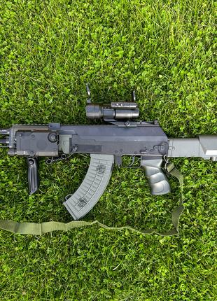 Автомат на орбизах Гель бластер AKM-47 X999-5B + Глушитель + О...