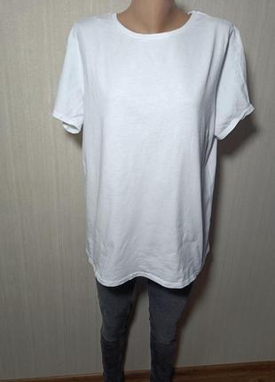 Белая футболка. базовая футболка. женская футболка размер 18