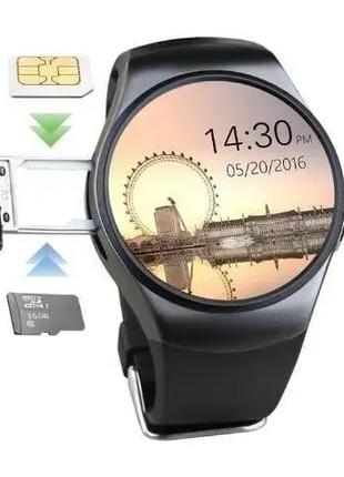 Часы Smart watch Kingwear KW18 черные