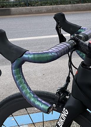 Обмотка руля West Biking перламутровая зелёная для велосипеда