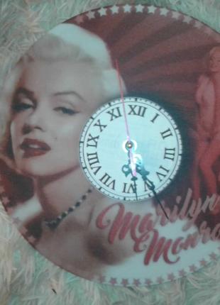 Настінні годинники Вінілова пластинка №3 Мэрилин Монро