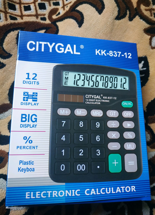 Калькулятор Citygal KK-837-12 новый.