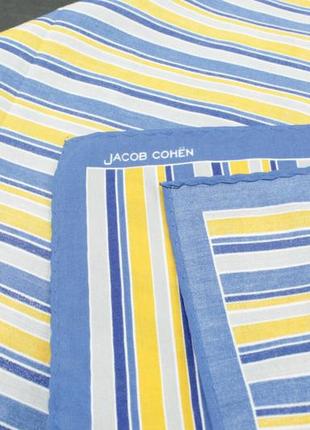 Брендовый платок jacob cohen geometric cotton silk square scarf