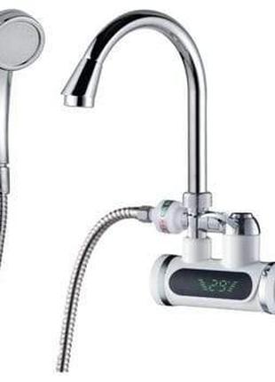 Кран-водонагрівач проточний JZ 3.0кВт 0.4-5бар для ванни гусак...