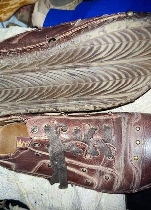 Кожаные туфли поатформа уст 26 26.5 см