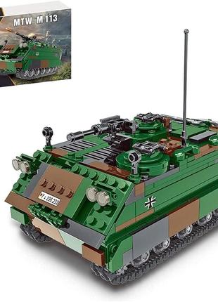Военный конструктор броневик БТР М113 в коробке для лего