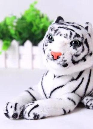 Мягкая игрушка Тигр, 25см, белый