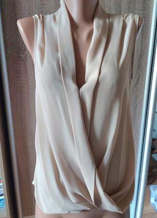 Блуза мягкого телесного цвета
