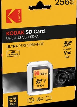 Карта памяти Kodak SD 256 GB (U3/V30/A1)