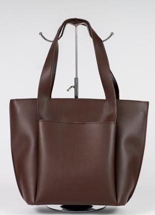 Жіноча сумка коричнева сумка коричневий шопер шоппер класична