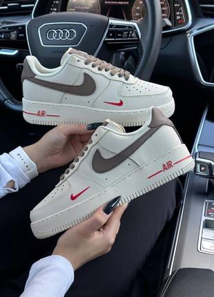 🔥Жіночі кросівки Nike Air Force 1 PRM Beige Brown