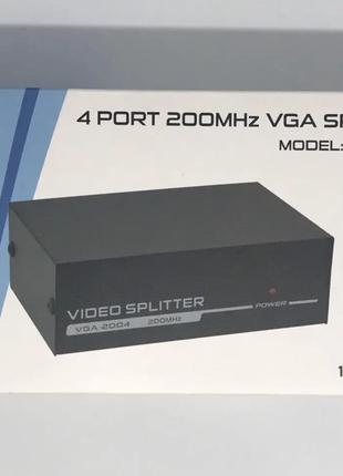 Коммутатор VGA Splitter 1*4 200MHz