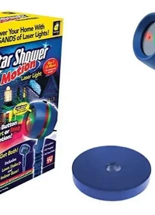 Лазерный проектор STAR SHOWER MOTION (красный+зеленый) DL4
