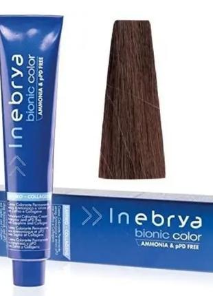 Стійка крем-фарба для волосся Inebrya Bionic Color 6/3 Темно-р...