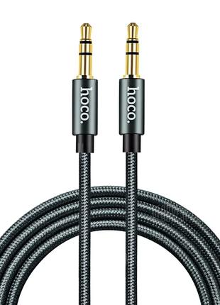 Аудио кабель 3.5 на 3.5 Mini Jack HOCO Noble sound AUX (1 метр...