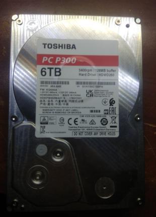 Жорсткий диск 3.5" Toshiba P300 6 TB (HDWD260UZSVA)