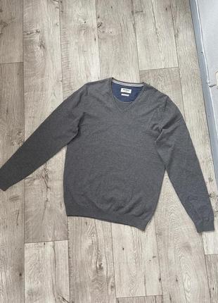Базовый пуловер серый mcneal размер 48