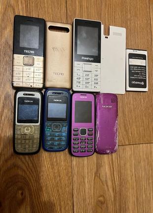 Різні кнопочні телефони Nokia без АКБ