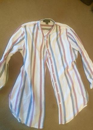 Рубашка блуза primark, полоска, удлиненная