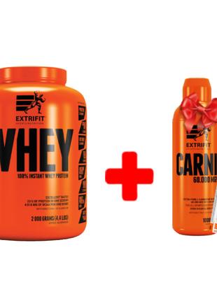 Протеин + карнитин + аминокислоты в подарок Extrifit 100% Inst...