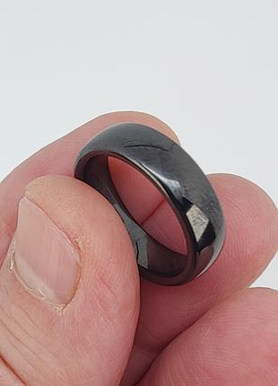 Кольцо керамическое черное (гладкое) арт. 04141