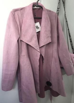 Нежно розовый тренч, пальто, накидка