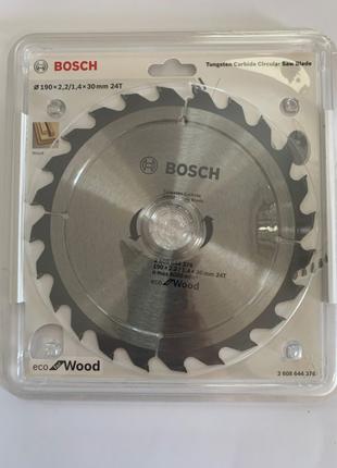 Диск по дереву Bosch Eco for Wood 190x2,2x30-24T
