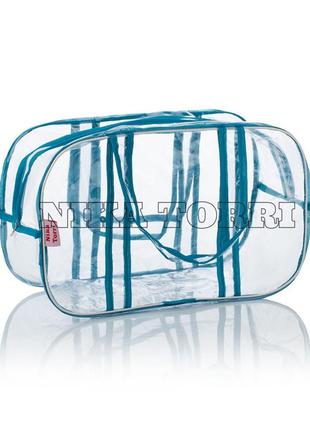 Прозрачная сумка s(31*21*14) с прозрачными ручками в роддом, м...