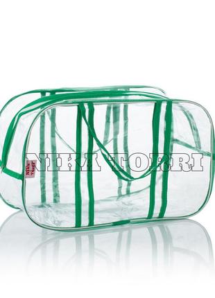 Прозрачная сумка s(31*21*14) с прозрачными ручками в роддом, з...