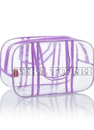 Прозрачная сумка m(40*25*20) с прозрачными ручками в роддом, с...