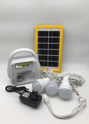 Лампа Solar light system EURONET 104 (6000 MAH) + MP3