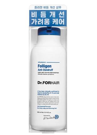 Шампунь проти лупи для ослабленого волосся Dr.FORHAIR Folligen...