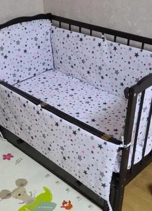 Бортики защита в детскую кроватку. защитная.