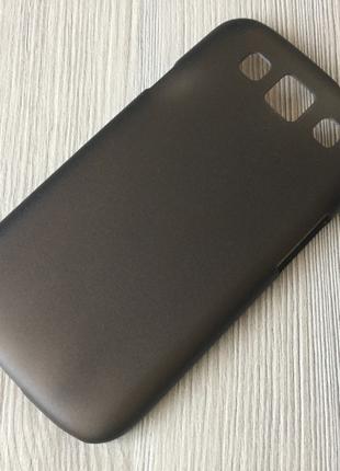 Тонкий черный матовый пласт. чехол Samsung GalaxyS3 (i9300)