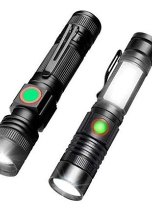 Світлодіодний ліхтар світильник BL-502 T6+COB, Ліхтарик поліс