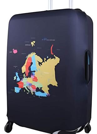 Чехол для чемодана Snowball 33030/map Средний M Разноцветный