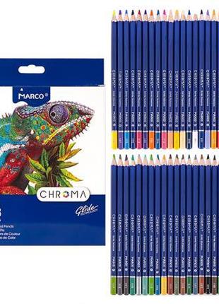 Набор цветных карандашей 48 цветов Marco Chroma в картонной уп...