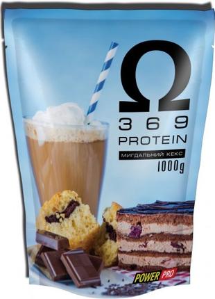 Протеин Power Pro Omega 3 6 9 Protein, 1 кг - миндальный кекс