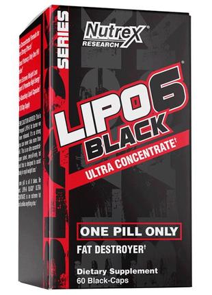 Жиросжигатель Nutrex Research Lipo-6 Black UC, 60 капсул