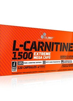 Жиросжигатель Olimp L-Carnitine 1500 Extreme Mega Caps, 120 ка...