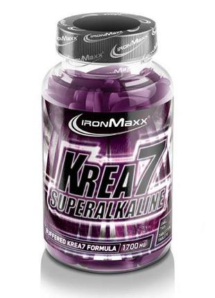 Креатин IronMaxx Krea7 Superalkaline, 180 таблеток