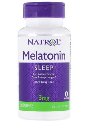 Натуральная добавка Natrol Melatonin 3 mg, 120 таблеток