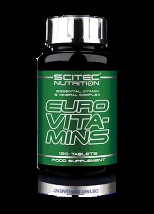 Витамины и минералы Scitec Euro Vita-Mins, 120 таблеток