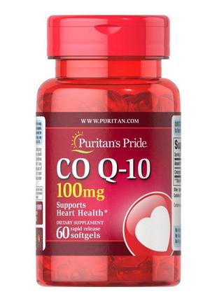 Натуральная добавка Puritan's Pride CO Q10 100 mg, 60 капсул