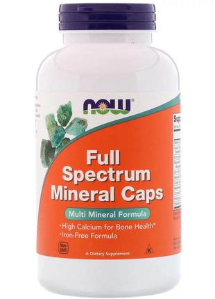 Витамины и минералы NOW Full Spectrum Mineral, 240 капсул