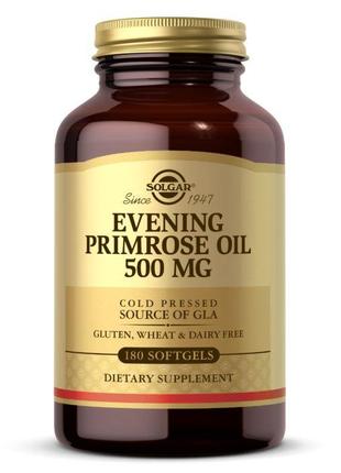 Жирные кислоты Solgar Evening Primrose Oil 500 mg, 180 капсул