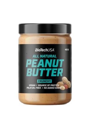 Заменитель питания BioTech Peanut Butter, 400 грамм - Crunchy
